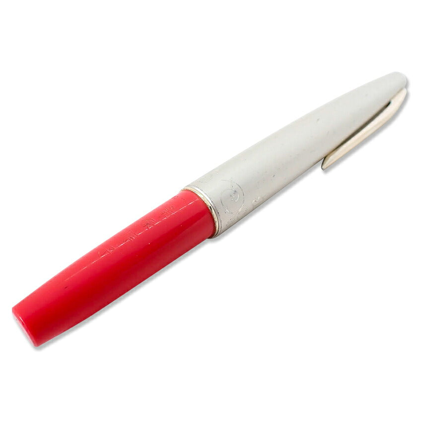 【中古】PILOT/パイロット 万年筆  ペン先18K　レッド×メタル/j272-1
