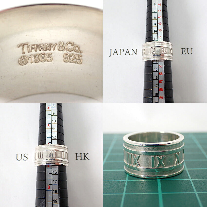 【中古】TIFFANY/ティファニー 925 アトラス ワイド リング/13号/j272-3
