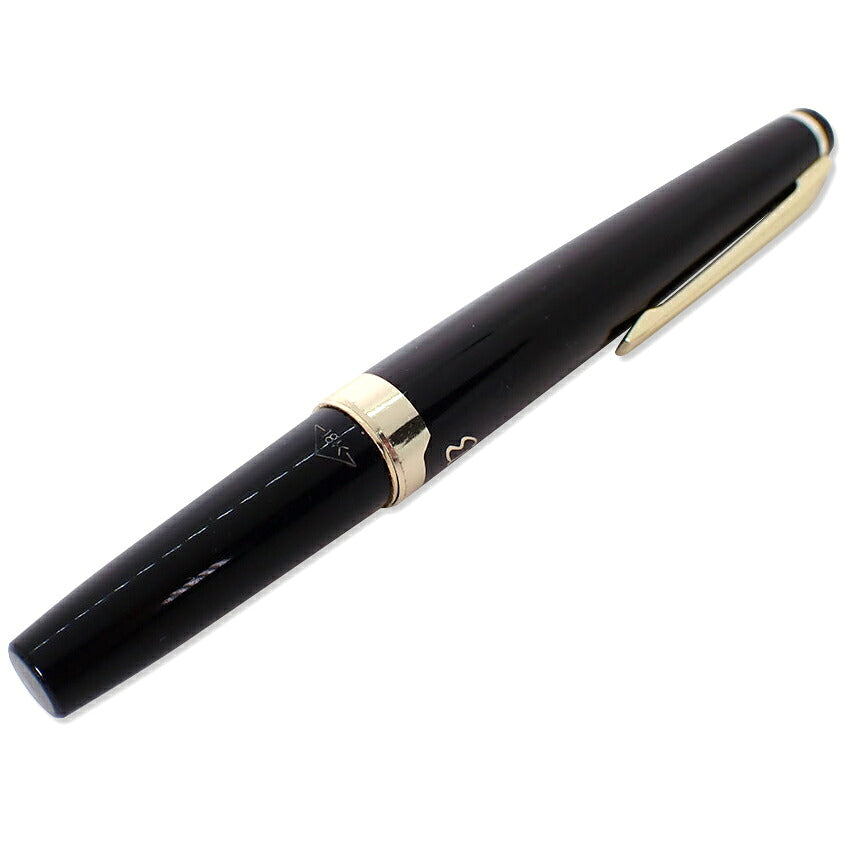 【中古】PILOT/パイロット 万年筆  ブラック×ゴールド ペン先18K /j272-4