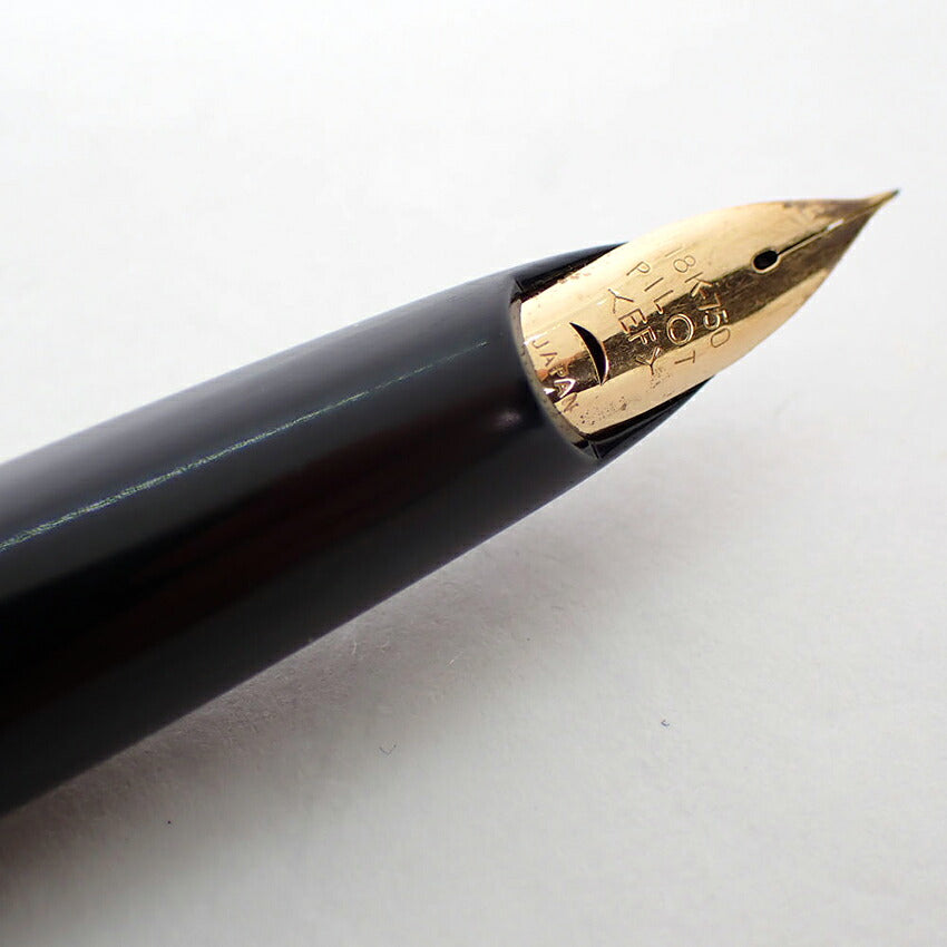 【中古】PILOT/パイロット 万年筆  ブラック×ゴールド ペン先18K /j272-4