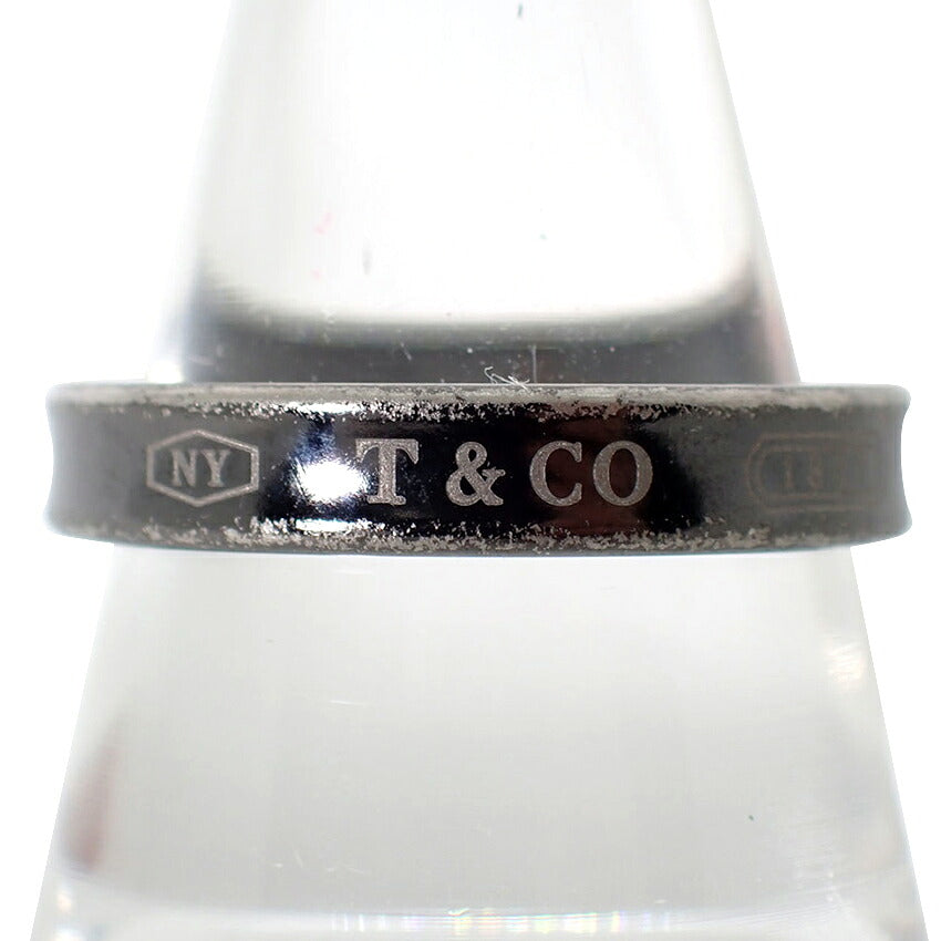 【中古】TIFFANY/ティファニー チタン 1837 ナロー リング /17号/j272-5