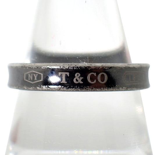 【中古】TIFFANY/ティファニー チタン 1837 ナロー リング /17号/j272-5