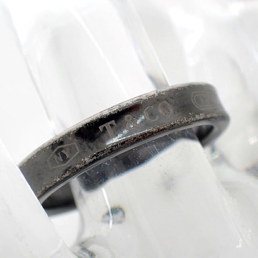 【中古】TIFFANY/ティファニー チタン 1837 ナロー リング /17号/j272-5