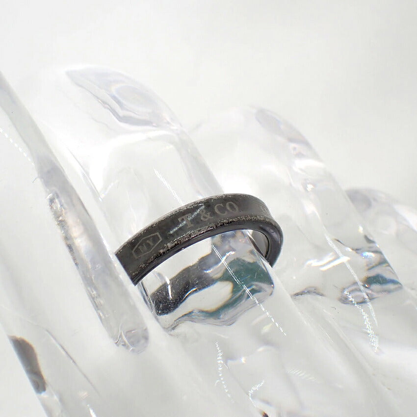 【中古】TIFFANY/ティファニー チタン 1837 ナロー リング /17号/j272-5