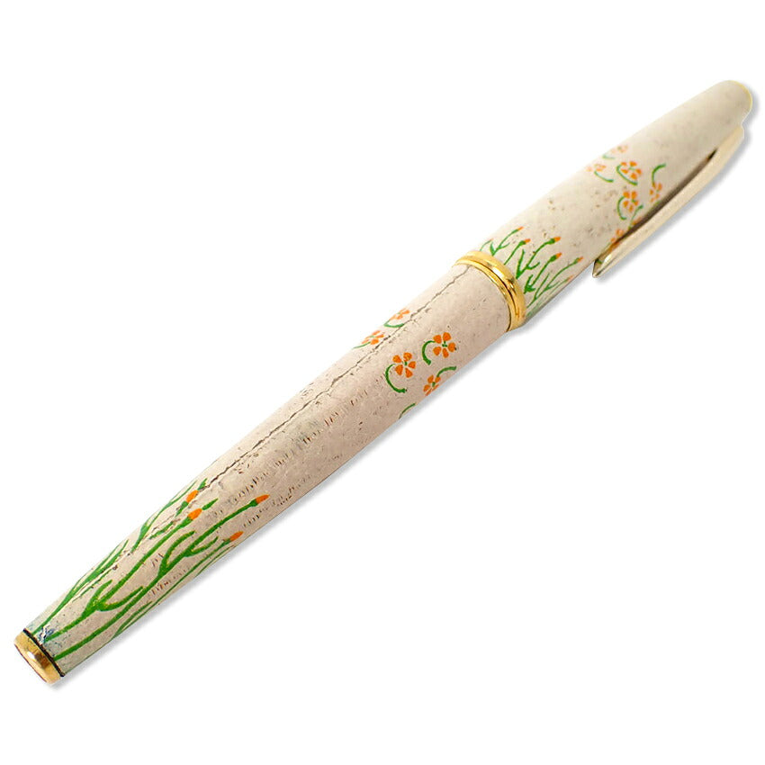 【中古】PILOT/パイロット 万年筆  フラワー ペン先18K /j272-9