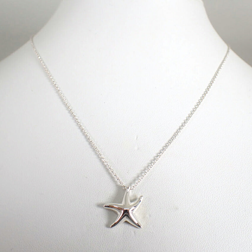 【中古】TIFFANY/ティファニー 925 スターフィッシュ ペンダント/ネックレス/j273-10