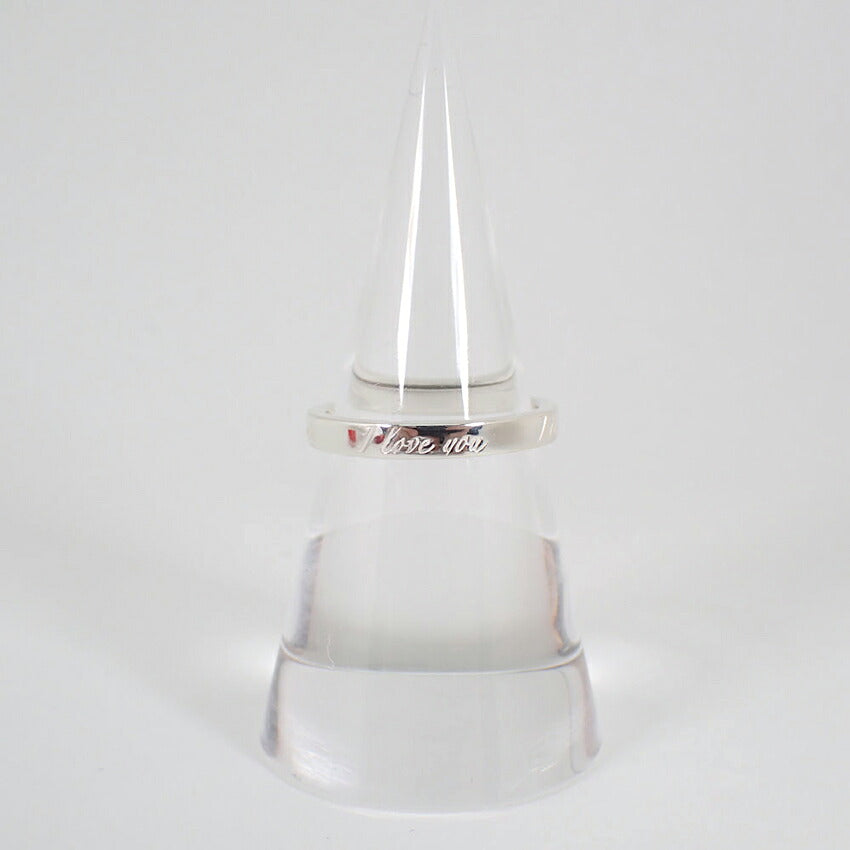 【中古】TIFFANY/ティファニー 925 ノーツ ナロー I love you リング /11号/j273-2
