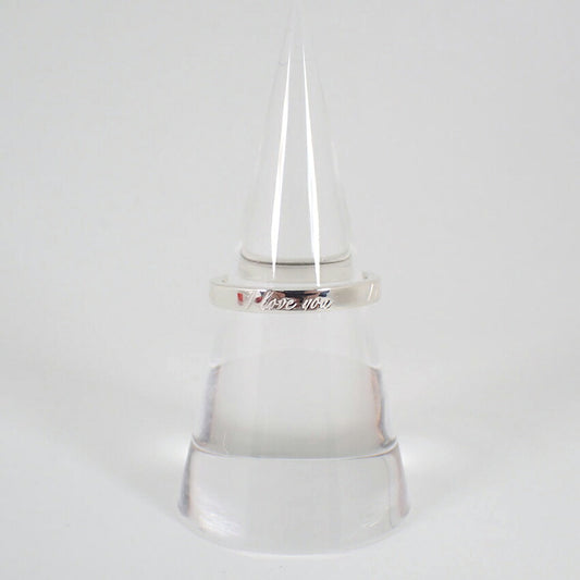【中古】TIFFANY/ティファニー 925 ノーツ ナロー I love you リング /11号/j273-2