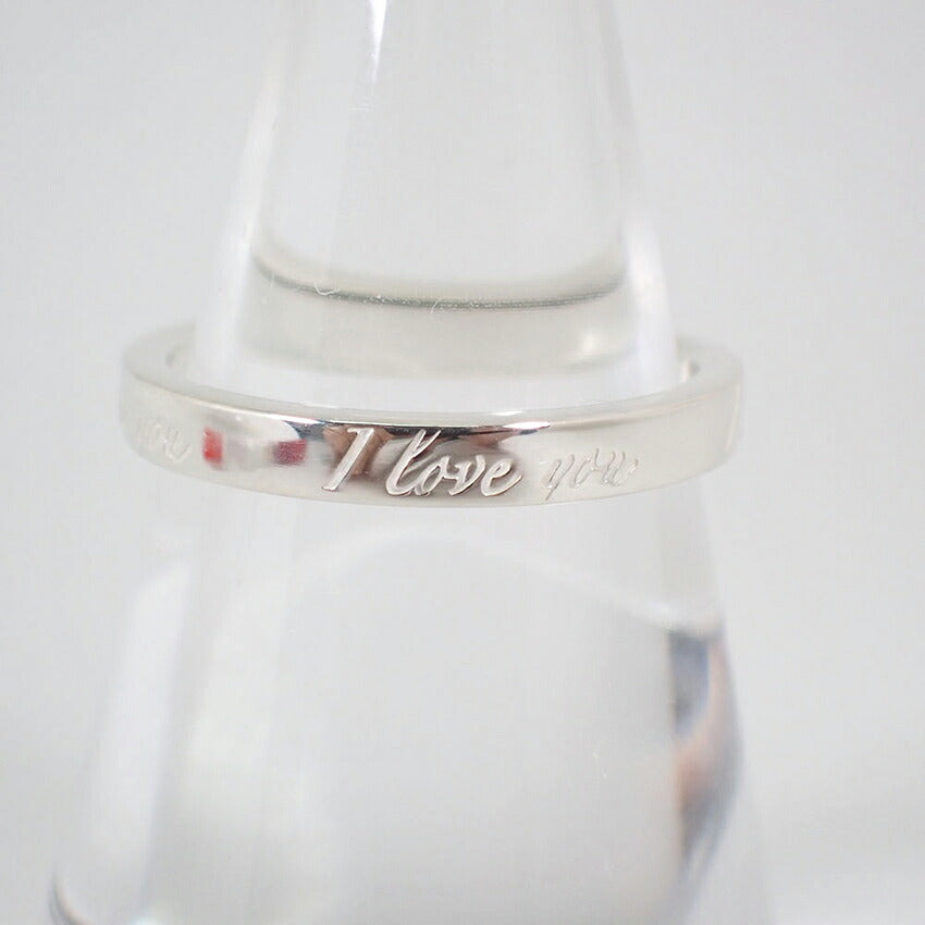 【中古】TIFFANY/ティファニー 925 ノーツ ナロー I love you リング /11号/j273-2