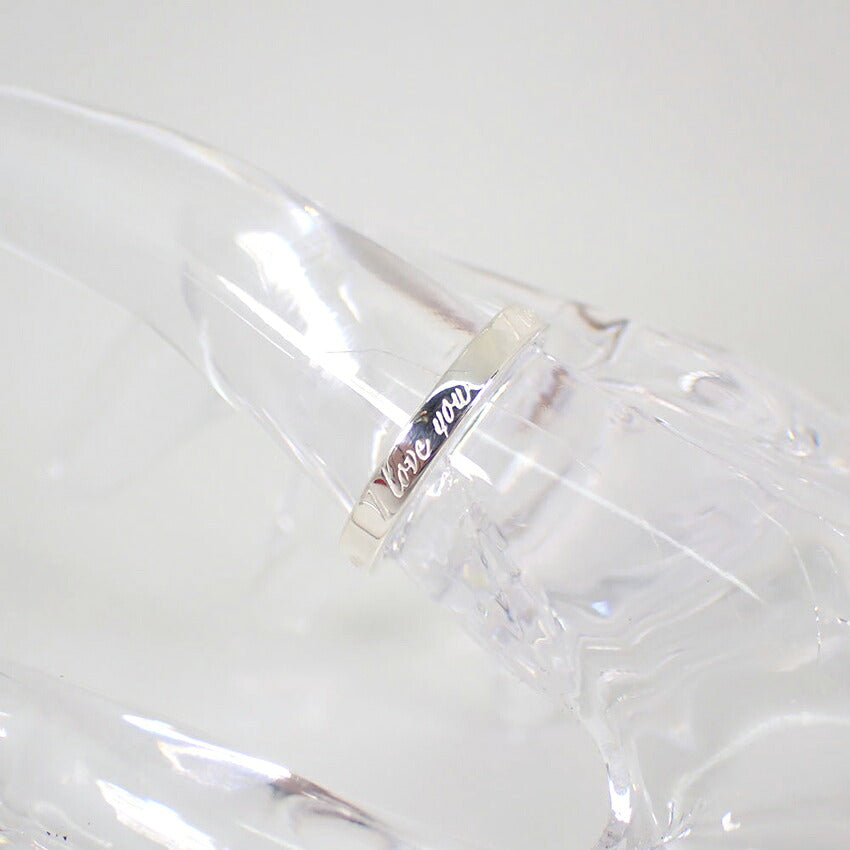 【中古】TIFFANY/ティファニー 925 ノーツ ナロー I love you リング /11号/j273-2