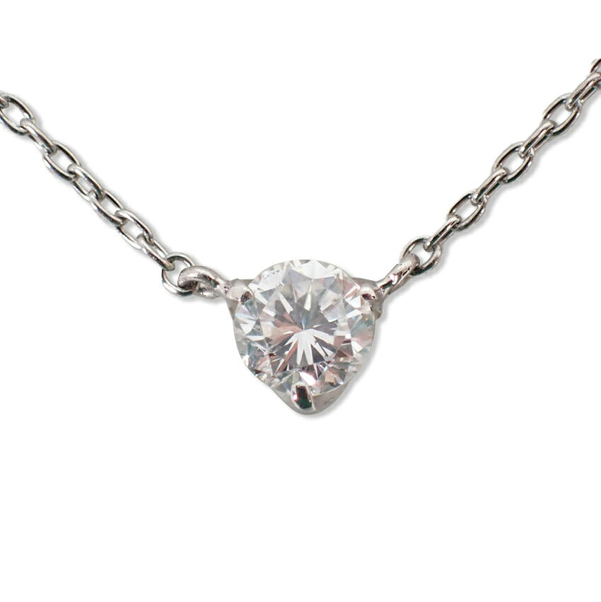 【中古】Pt900/Pt850 ダイヤモンド  0.225ｃｔ ペンダント/ネックレス/j273-3