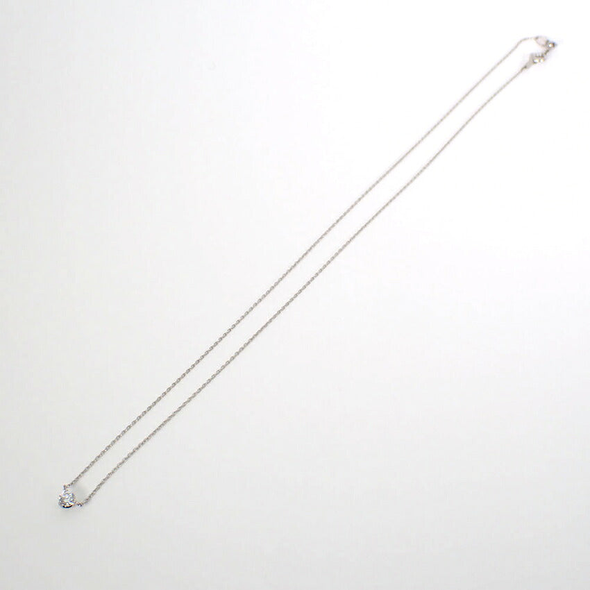 【中古】Pt900/Pt850 ダイヤモンド  0.225ｃｔ ペンダント/ネックレス/j273-3