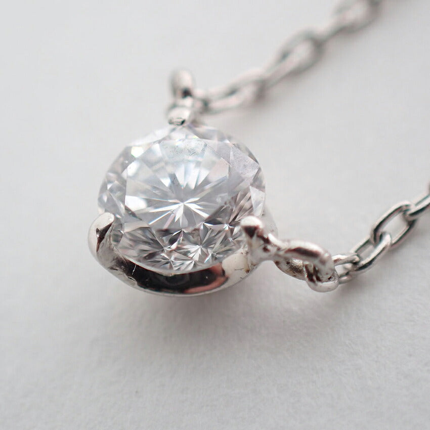 【中古】Pt900/Pt850 ダイヤモンド  0.225ｃｔ ペンダント/ネックレス/j273-3