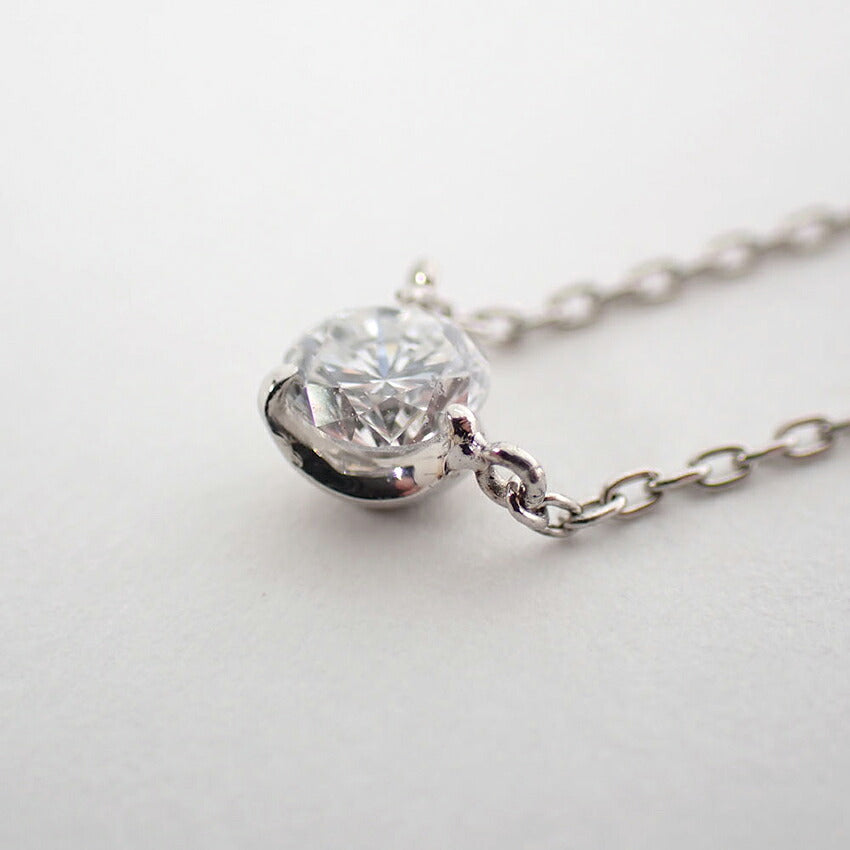 【中古】Pt900/Pt850 ダイヤモンド  0.225ｃｔ ペンダント/ネックレス/j273-3