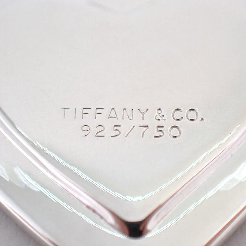 【中古】TIFFANY/ティファニー 925/750  ハート ペンダントトップ/j273-7