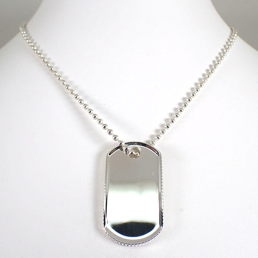 【中古】TIFFANY/ティファニー 925 ドッグタグ エッジ ペンダント/j273-9