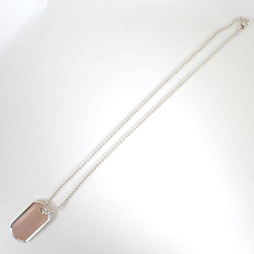 【中古】TIFFANY/ティファニー 925 ドッグタグ エッジ ペンダント/j273-9