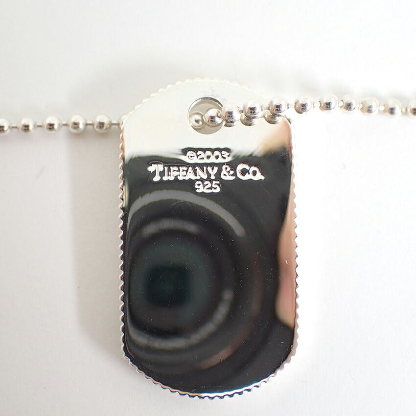 【中古】TIFFANY/ティファニー 925 ドッグタグ エッジ ペンダント/j273-9