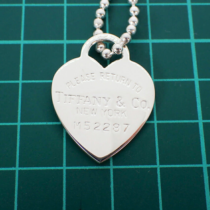 【中古】TIFFANY/ティファニー 925 リターントゥティファニー オーバルタグ ロング ペンダント/j274-10