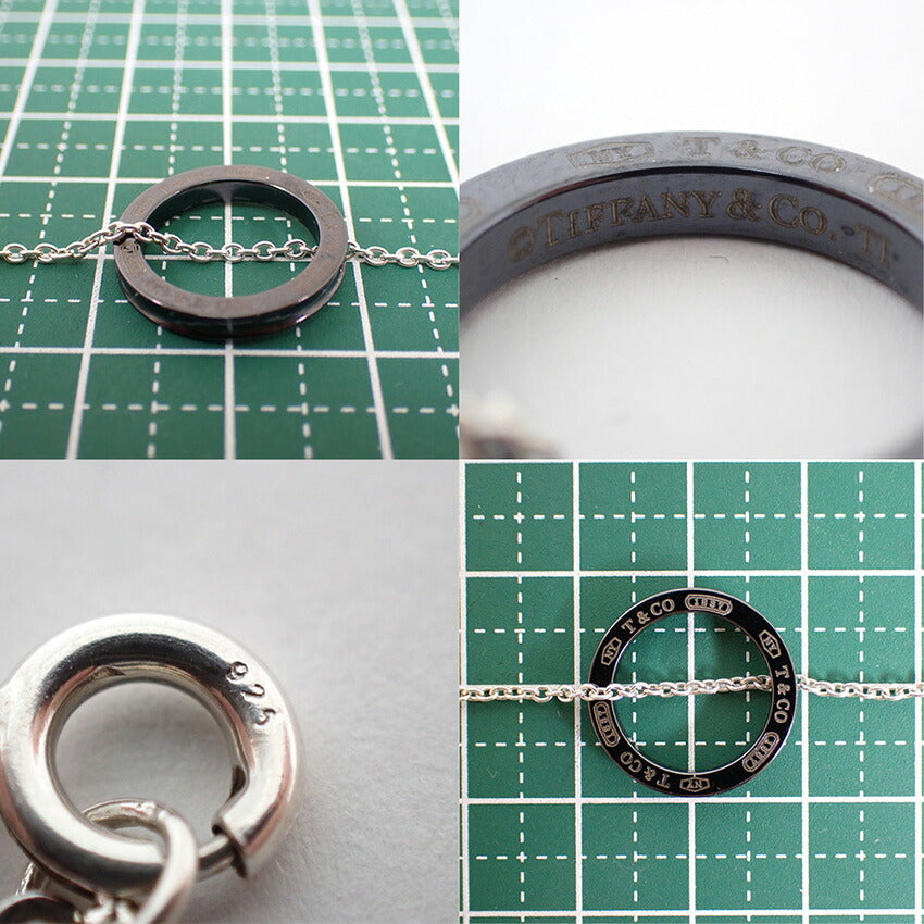 【中古】TIFFANY/ティファニー チタン/925 1837 サークル ネックレス/j274-2