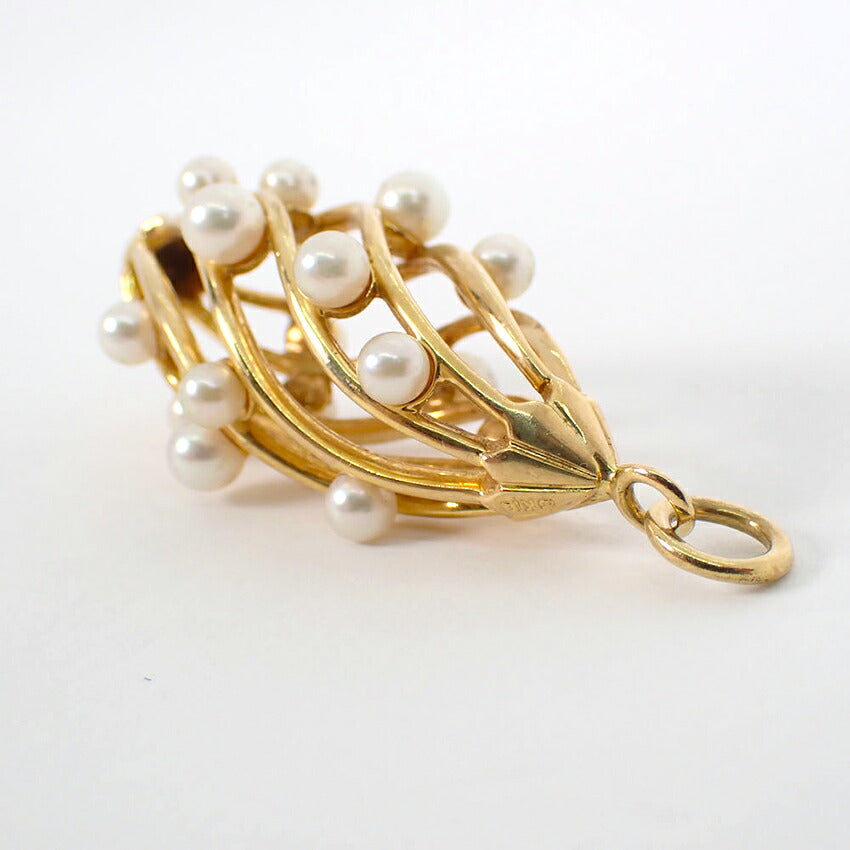 【中古】MIKIMOTO/ミキモト K18 アコヤ真珠/パール ペンダントトップ/j274-5