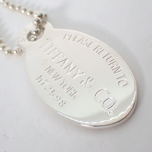 【中古】TIFFANY/ティファニー 925 リターントゥティファニー オーバルタグ ロング ペンダント/ネックレス/j275-10