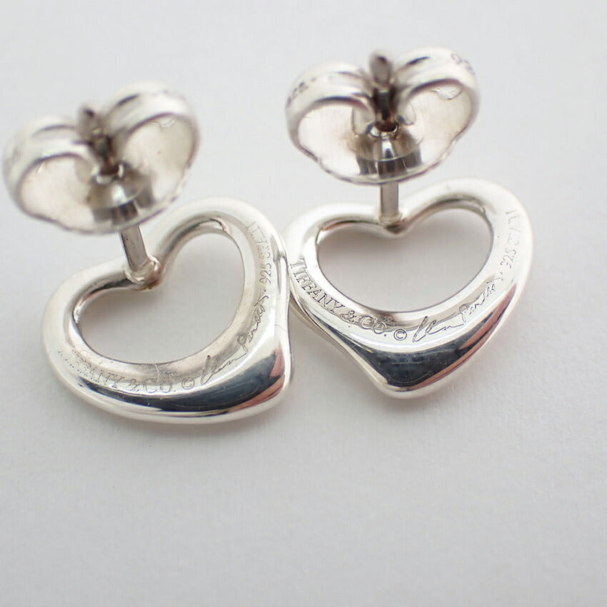 【中古】TIFFANY/ティファニー 925 オープンハート ピアス/j275-7