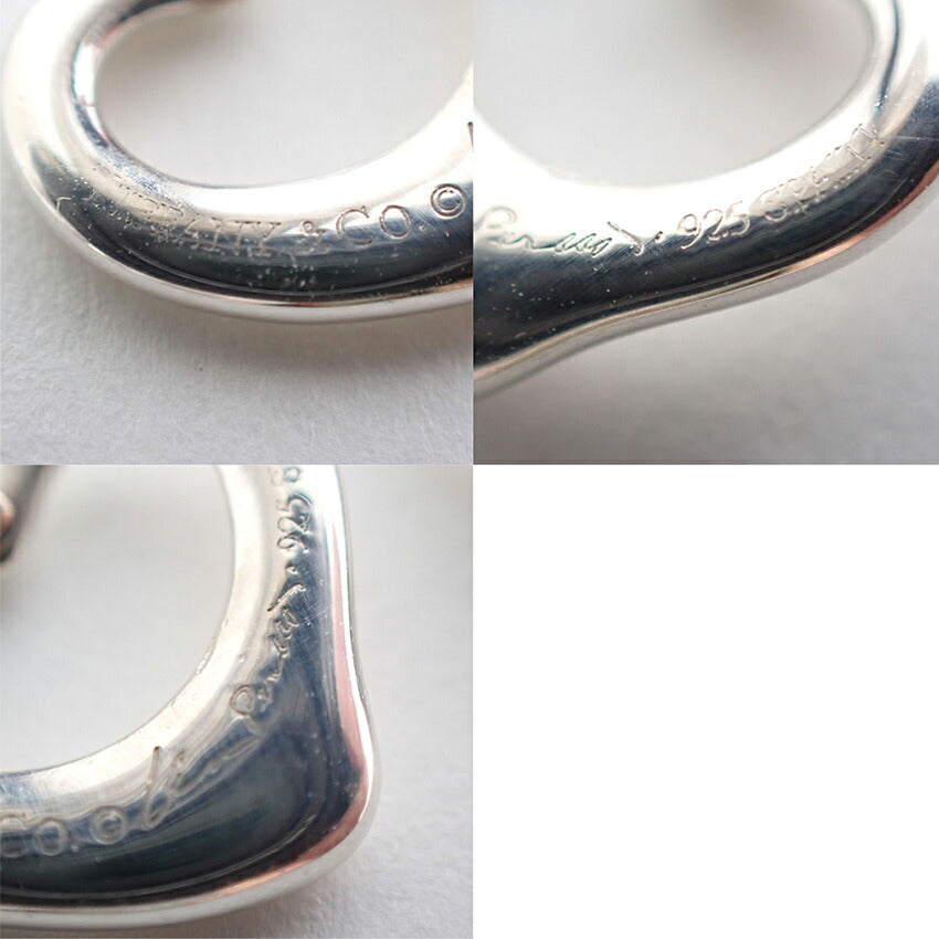 【中古】TIFFANY/ティファニー 925 オープンハート ピアス/j275-7