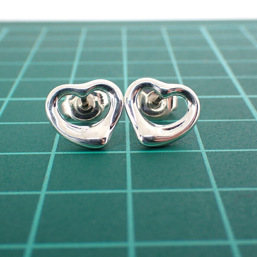【中古】TIFFANY/ティファニー 925 オープンハート ピアス/j275-7