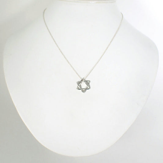 【中古】TIFFANY/ティファニー 925 スターオブダビデ ペンダント/ネックレス/j275-9
