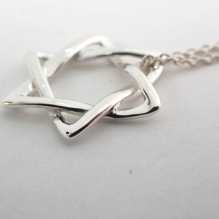 【中古】TIFFANY/ティファニー 925 スターオブダビデ ペンダント/ネックレス/j275-9