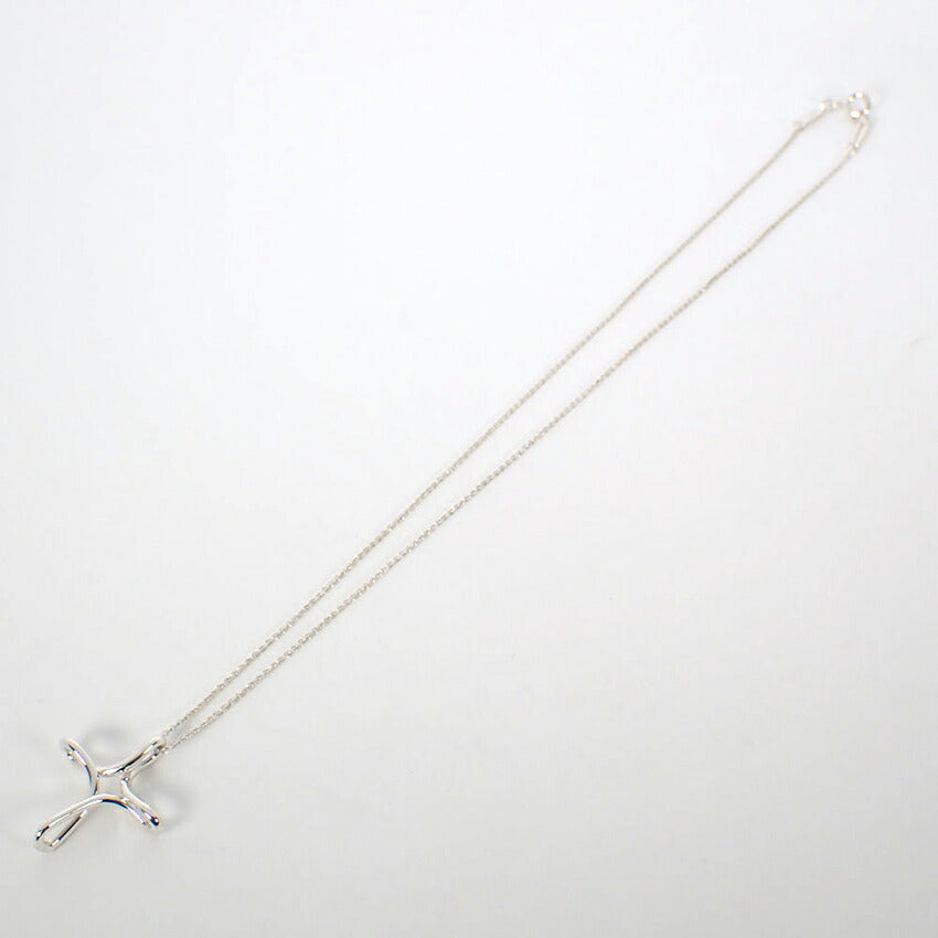 【中古】TIFFANY/ティファニー 925 オープンクロス インフィニティ ペンダント/j276-2