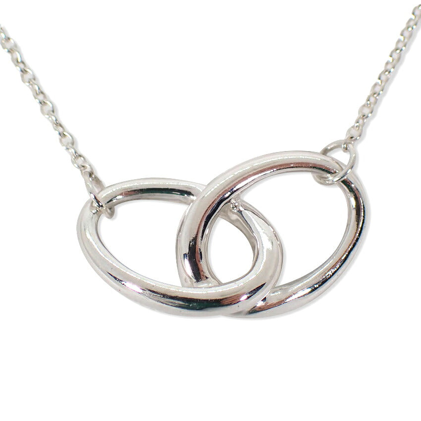 【中古】TIFFANY/ティファニー 925 ダブルループ ペンダント/ネックレス/j276-3