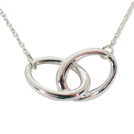 【中古】TIFFANY/ティファニー 925 ダブルループ ペンダント/ネックレス/j276-3
