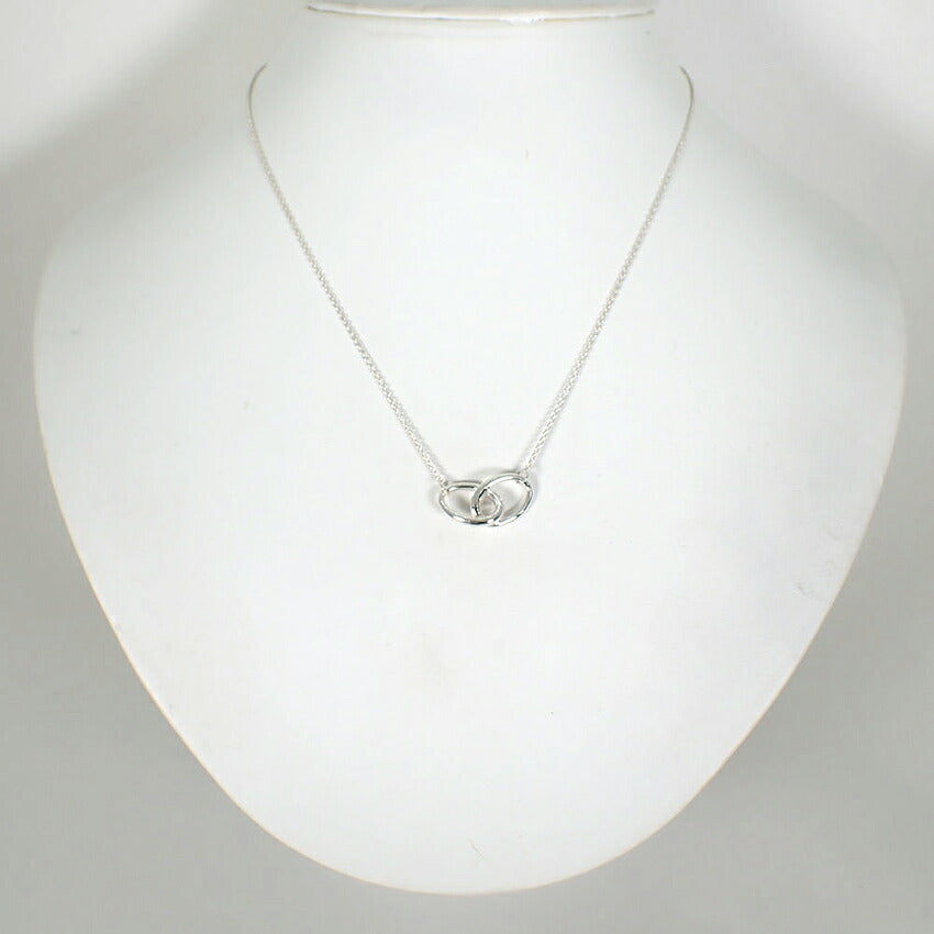 【中古】TIFFANY/ティファニー 925 ダブルループ ペンダント/ネックレス/j276-3