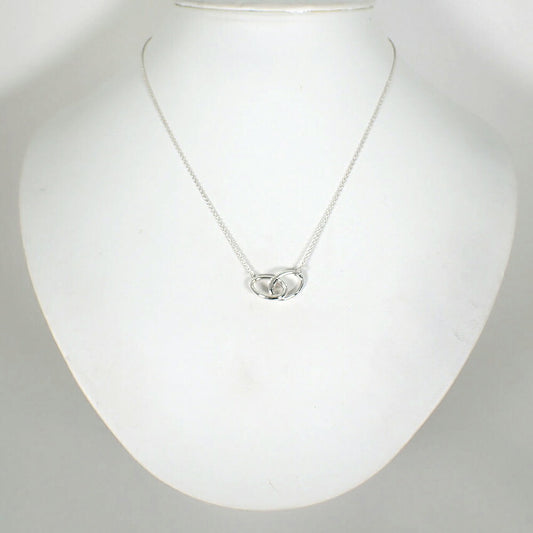 【中古】TIFFANY/ティファニー 925 ダブルループ ペンダント/ネックレス/j276-3