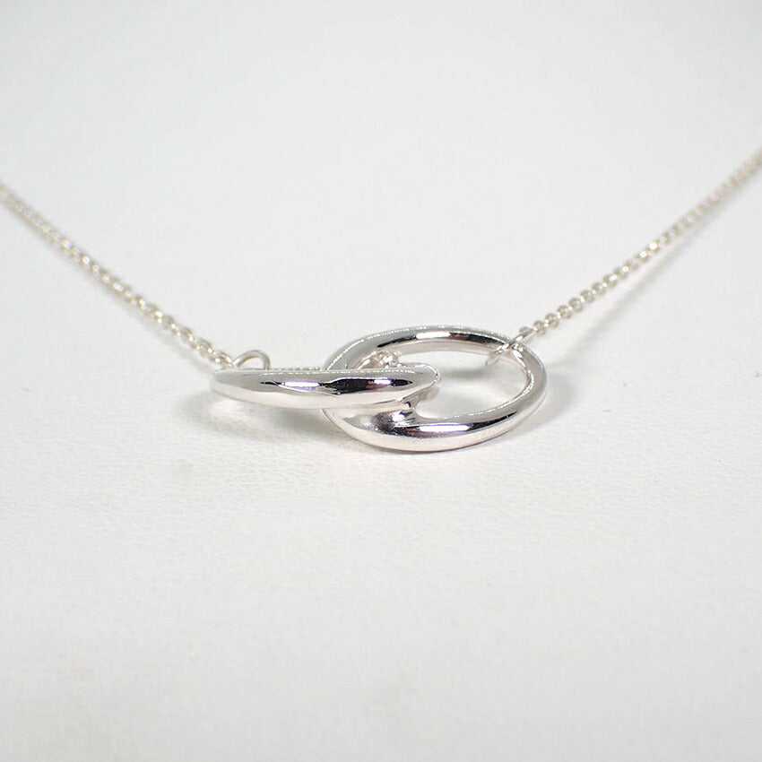 【中古】TIFFANY/ティファニー 925 ダブルループ ペンダント/ネックレス/j276-3