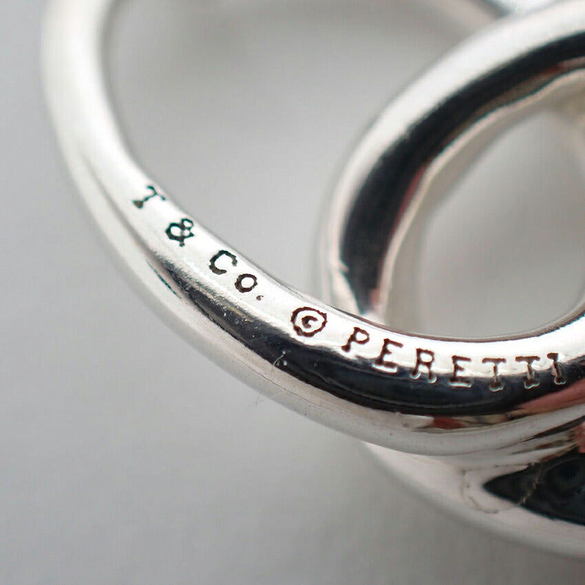 【中古】TIFFANY/ティファニー 925 ダブルループ ペンダント/ネックレス/j276-3