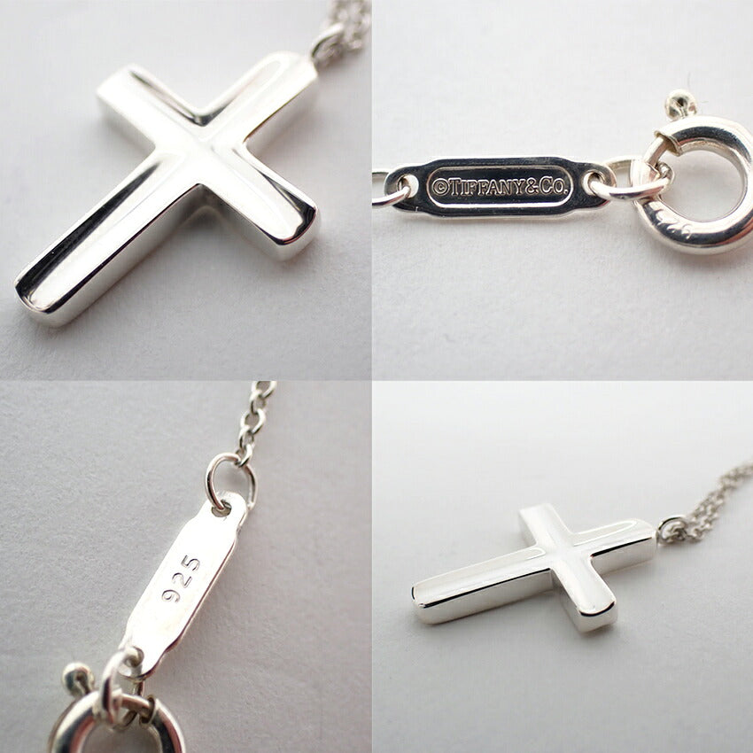 【中古】TIFFANY/ティファニー 925 コンケーブクロス ブレスレット/j276-4