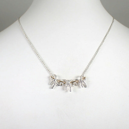 【中古】TIFFANY/ティファニー 925/750 トリプルリボン  ネックレス/j277-1