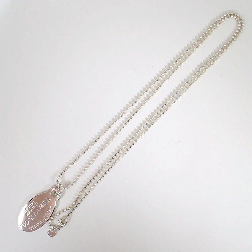 【中古】TIFFANY/ティファニー 925 リターントゥティファニー オーバルタグ ロング ペンダント/j277-3