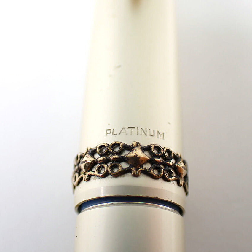 PLATINUM/プラチナ 万年筆 ペン先１８K シルバー×ゴールド /j277-8