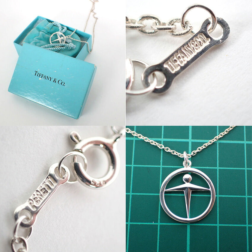 【中古】TIFFANY/ティファニー 925  マンパワー ペンダント/ネックレス/j279-10