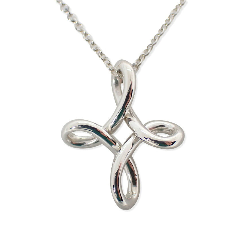 【中古】TIFFANY/ティファニー 925 オープンクロス インフィニティ ペンダント/j279-11