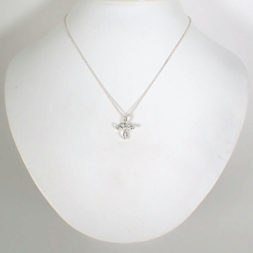 【中古】TIFFANY/ティファニー 925 オープンクロス インフィニティ ペンダント/j279-11
