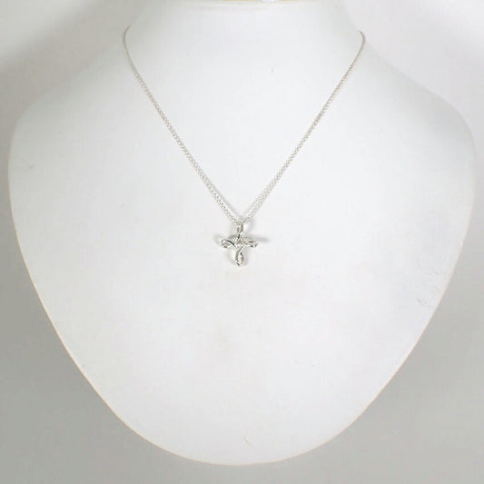 【中古】TIFFANY/ティファニー 925 オープンクロス インフィニティ ペンダント/j279-11
