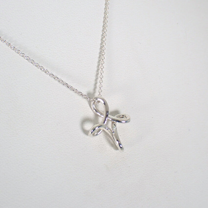 【中古】TIFFANY/ティファニー 925 オープンクロス インフィニティ ペンダント/j279-11