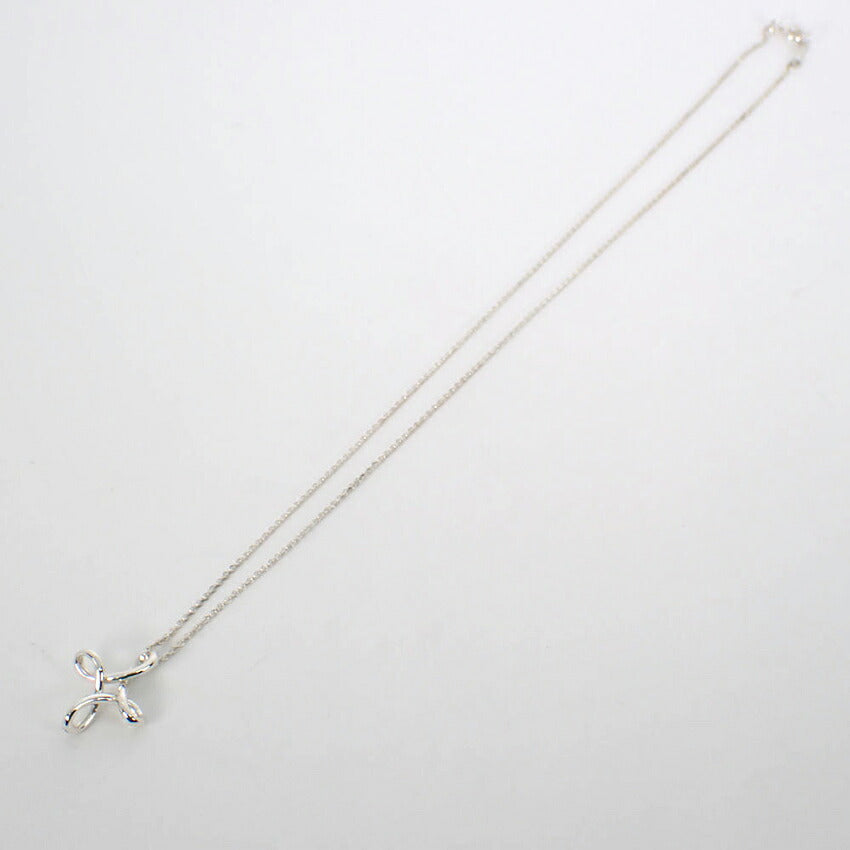 【中古】TIFFANY/ティファニー 925 オープンクロス インフィニティ ペンダント/j279-11