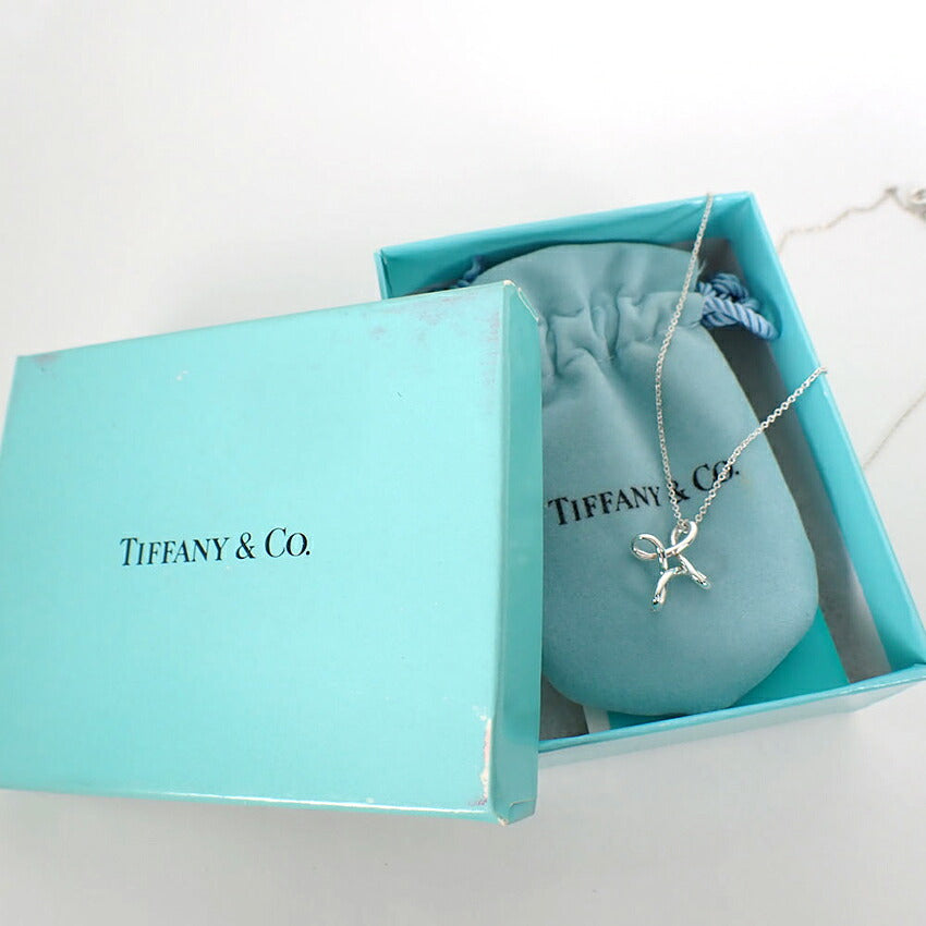 【中古】TIFFANY/ティファニー 925 オープンクロス インフィニティ ペンダント/j279-11