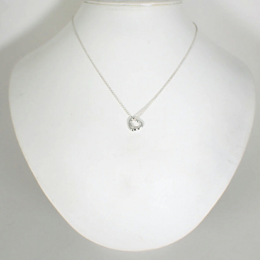 【中古】TIFFANY/ティファニー 925 オープンハート ペンダント/ネックレス/j279-2